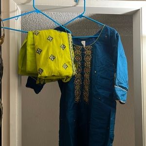 Indian dress, organza size 46